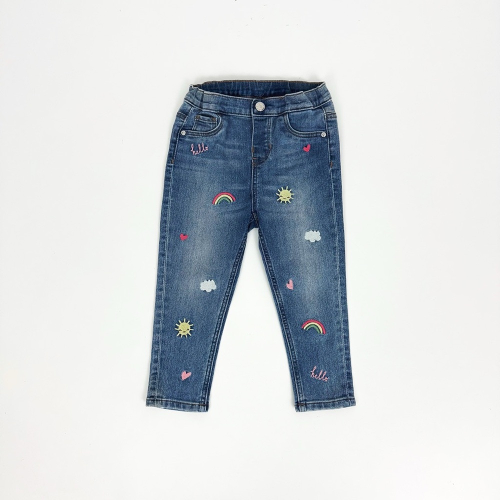 H&M Embroidered Jeans | 2T